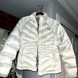Small White North Face Puffer
